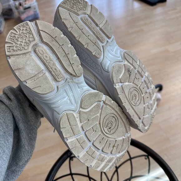 Coach Signature Low Top Sneakers size 9 C301 (CN342) - Picture 4 of 8